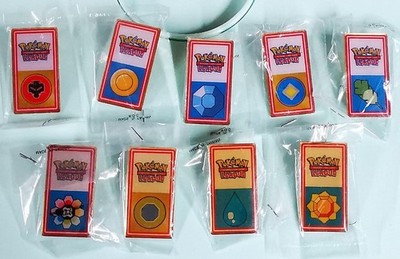 POKEMON LEAGUE TCG Metal 9 Pin Set - Nintendo 1999