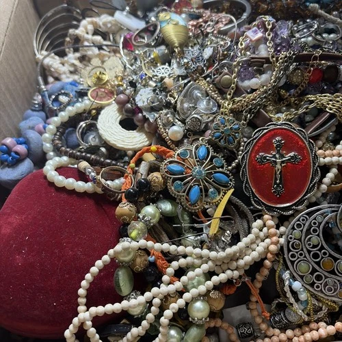 24 lbs. Huge Jewelry Lot.  All Wearable - Costume And Vintage!