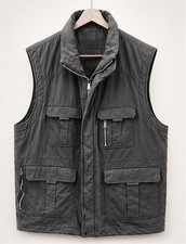 Herren Steppweste XL 54 dunkelgrau