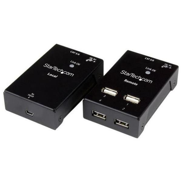 Startech .Com Prolunga/Extender Usb 2.0 A 4 Porte Via Cat5 O Cat6 - Estensore Usb2.0 Via Cavo Cat5/Cat6 Fino A 40M - Usb2004extv - Immagine 3