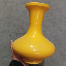 黄色中国古董花瓶| eBay