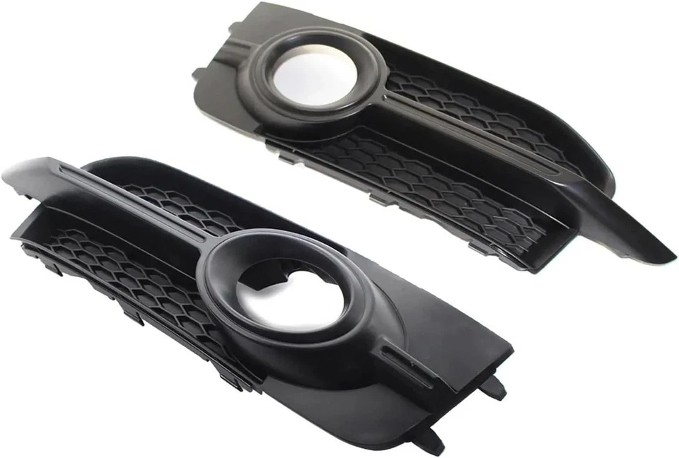 Cubierta de rejilla de luz antiniebla lateral izquierdo y derecho del parachoques delantero para Audi A1 2011-2014 Foto 4 de 4