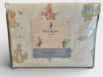 The World of Peter Rabbit by Beatrix Potter 3 piece Sheet Set NIP