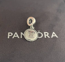 Pandora Texas Tech University Dangle Charm, School Charm S925 Sterling Silver