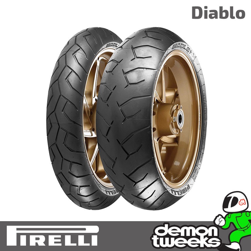 Pirelli Diablo 160/60 ZR17 MC (69W) TL - Rear Motorcycle Tyre - 1606017