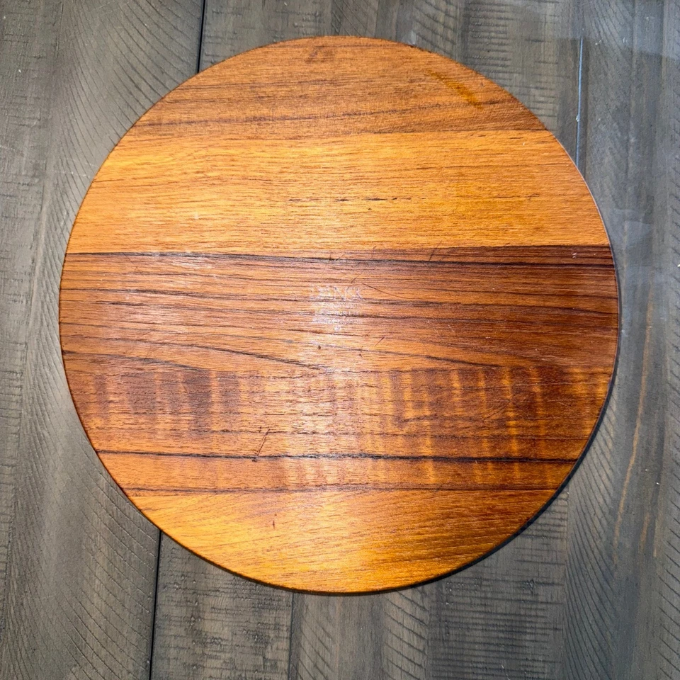 Bandeja de teca 11" Dinamarca MCM Jens Quistgaard Dansk charcutería tabla de queso madera Foto 3 de 4