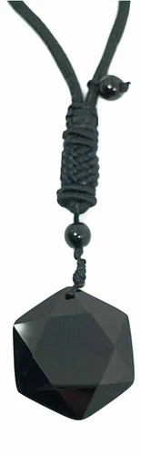 Obsidiana Colgante Estrella Collar Negro Hexagrama Piedras Preciosas... - Imagen 10 de 12