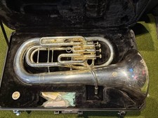 Jupiter JEP-470 Euphonium, 4 Valves, Silver, Freshly Chemically Cleaned- W/case