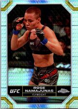 2024 Topps Chrome UFC #169 Rose Namajunas Hyper Prism Refractor