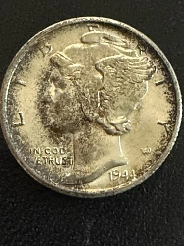 1944 S Mercury Dime BU