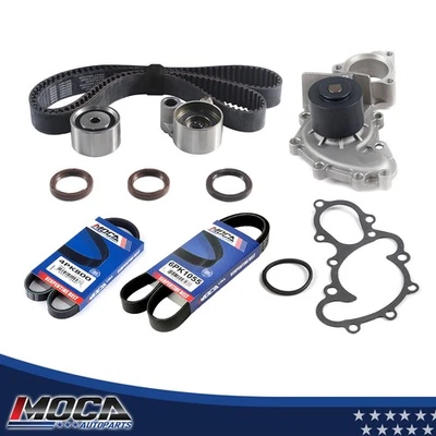 Timing Belt Kit Water Pump Serpentine Belt Set for 92-93 Toyota Camry 3.0L V6 - Image 1 of 4