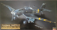 Junkers Ju 87G-2 Stuka con cápsula de pistola súper detallada - Hasegawa CH38 escala 1/48