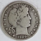VG+ 1909 O Barber Half Dollar