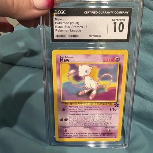 CGC 10 GEM MINT Mew #8 Black Star Promo - 2000 WotC Pokemon TCG