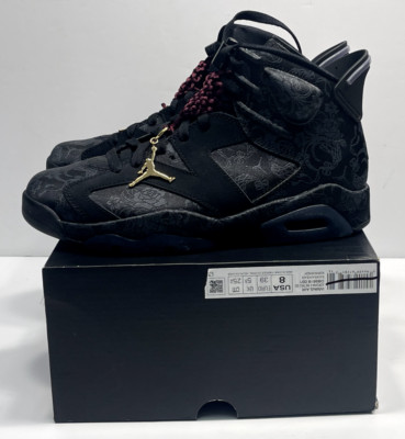 Air Jordan 6 Retro  Singles Day  Black Shoes DB9818-001 Women 8