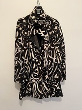 John Richmond Short Trench Printed Cow Skin