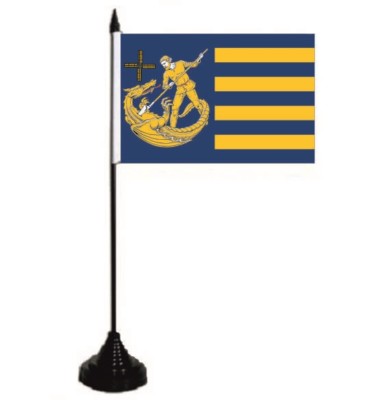 Tischflagge Griechisch Mazedonien - 10x15cm Mit Schwarzem Sockel