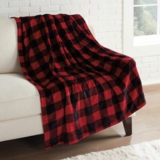Brookstone Luxurious Electric Heated Throw 50x60 Navy Blue/white Pattern  for sale online | eBay