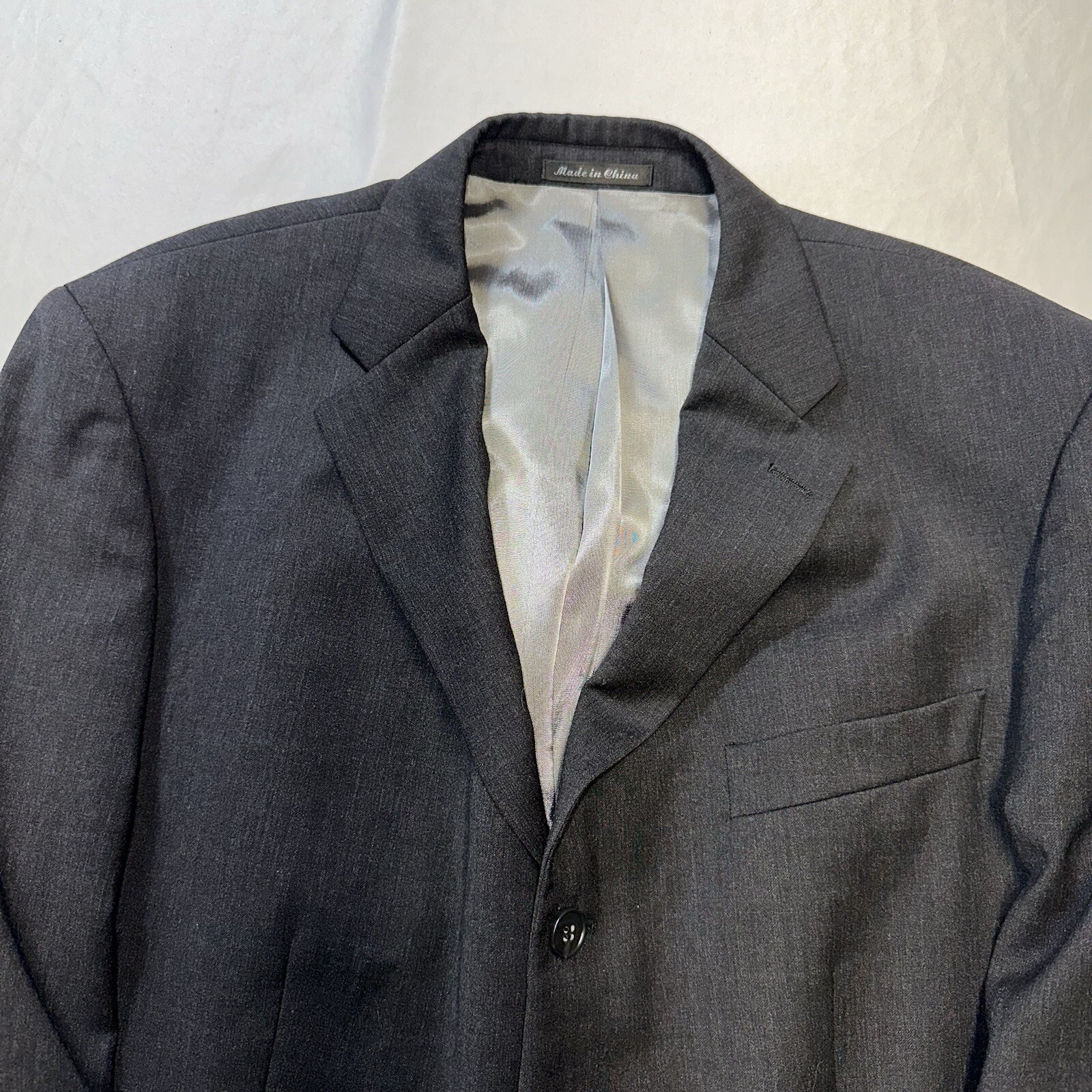 Axcess Men Blazer Black Size 44 Wool