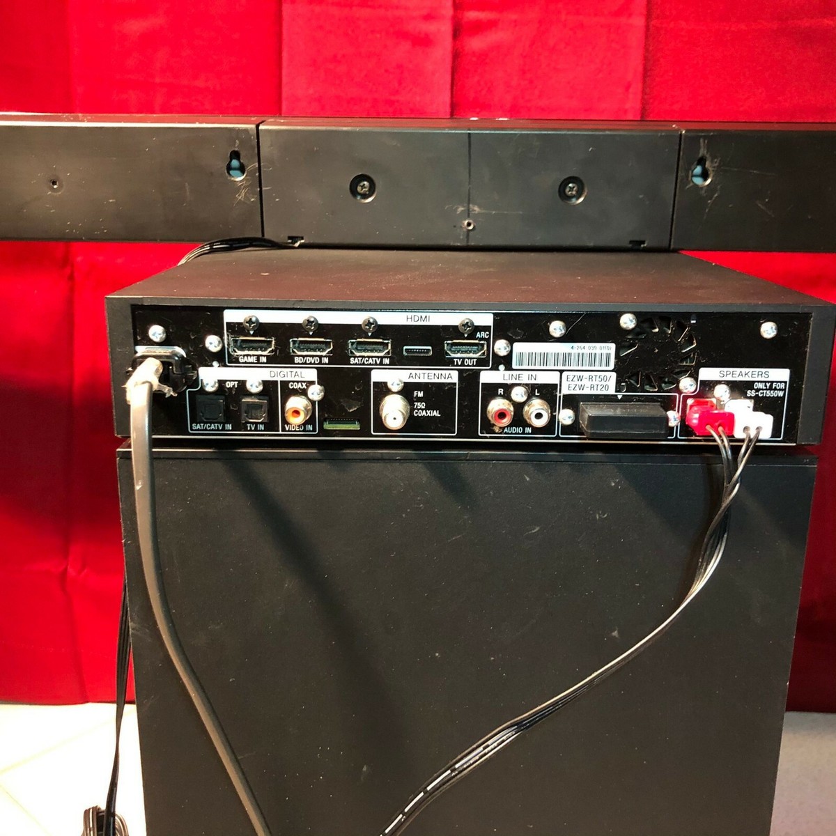 Sony Digital 2.1 Surround Sound Bar (SS-CT550W) | Digital Optical