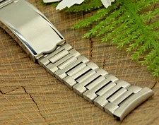Kestenmade USA NOS Vintage 19mm Stainless Steel Deployment Clasp Watch Band