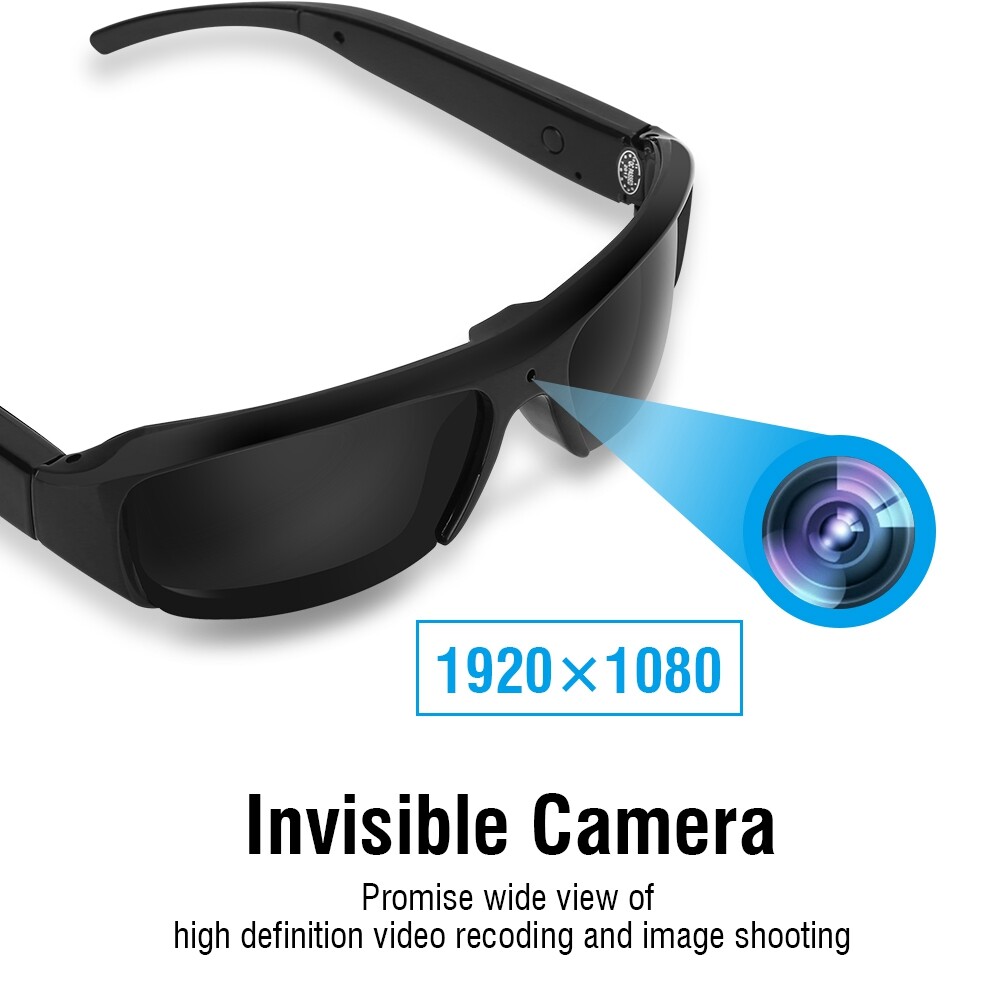 1080P Mini HD Spy Camera Glasses Hidden Eyeglass Sunglasses Cam Eyewear