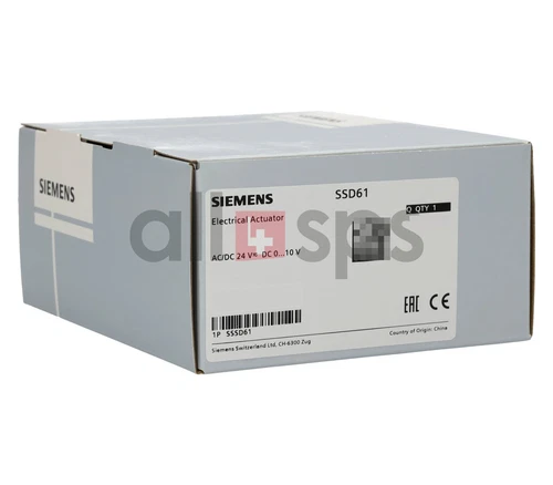 SIEMENS EL.MOTOR ACTUATOR 250N 5.5MM AC/DC24V DC0...10V - SSD61 (NO)