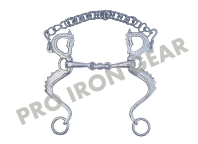 DRAGON Stainless Steel Snaffle Bit With Oval Link – PRO IRON GEAR – Multiple Sizes