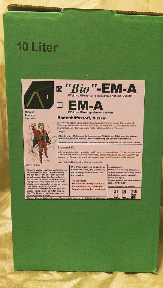 "Bio"-EM-A, EMA, Effektive Mikroorganismen, 0,5l - 10l, Bodenhilfsstoff,biolog. - Bild 2 von 4