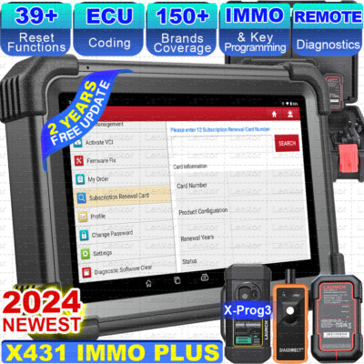 LAUNCH X431 IMMO Plus Full System Bi-Directional Key Programming Diagnostic Tool