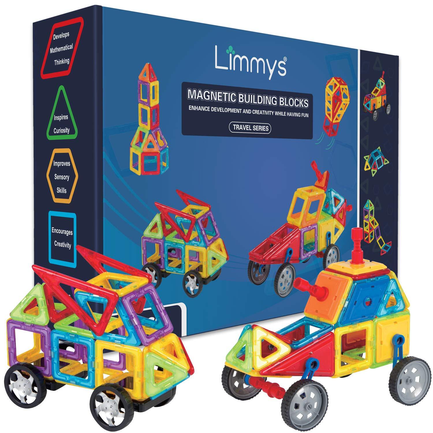 Limmys Magnetic Building Blocks – Unique Magnetic Tiles Construction T