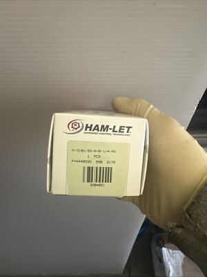 HAM-LET H-310U-SS-N-R-1/4-RS / H310USSNR14RS (NEW IN BOX)