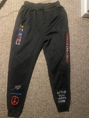 Astroworld Thrills And Chills Slim Fit Jogger Sweat Pants Size Small