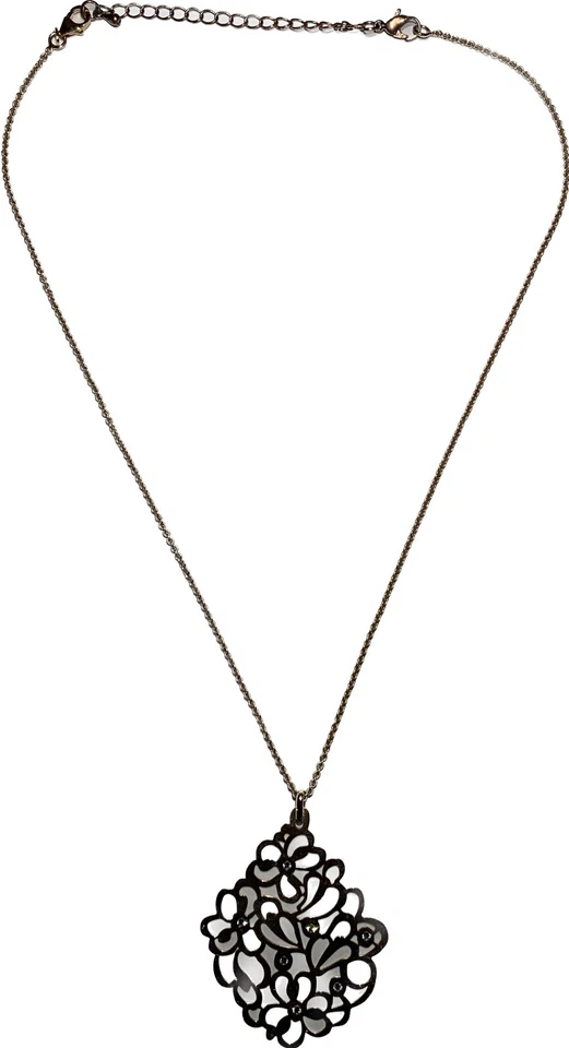 Бронзовый кулон с цветочным узором из золотистого хрусталя Milor Italia - Изображение 4 из 4