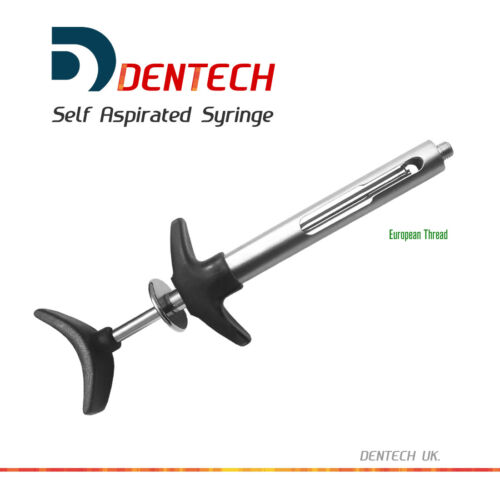 Dental Cartridge Syringe 1.8ml Self Aspirating Anaesthetic Dentist Instrument CE - Afbeelding 1 van 3