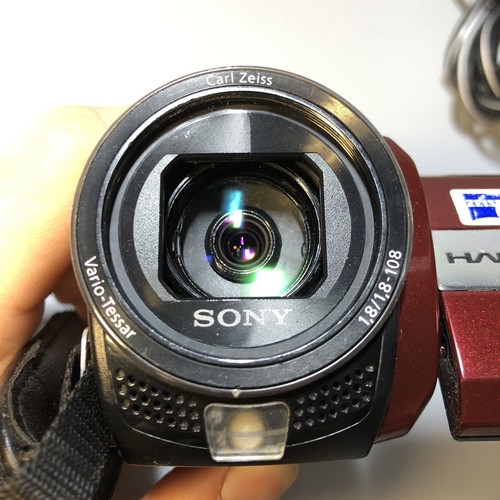 Sony DCRSX45 2000x Digital Zoom Handycam Camcorder Red Tested