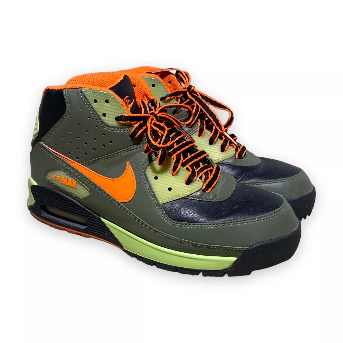 Instrument Ademen kwaad Nike Air Max Boot Dark Green/Orange Men's Size 9.5 US 316339-381 2007 | eBay