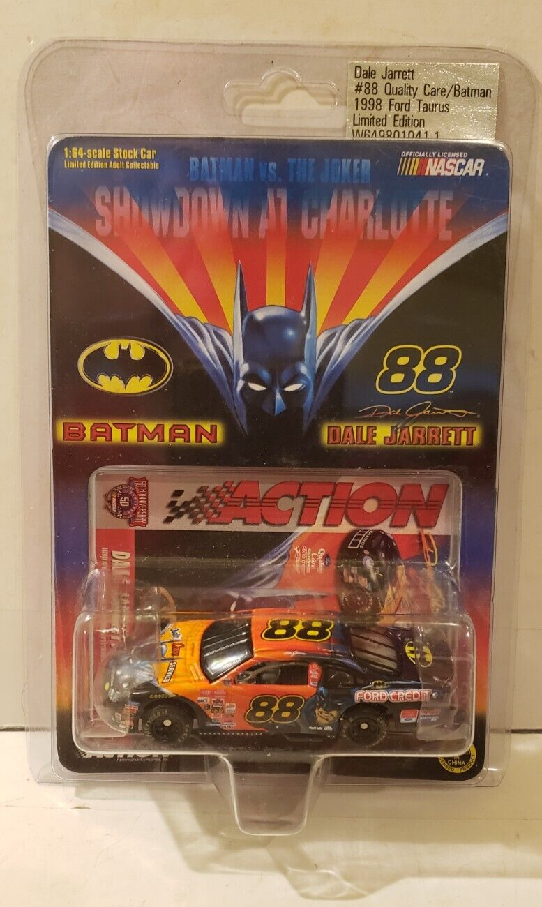 Dale Jarrett Signed LE #88 Batman / Quality Care Service / 1998 Taurus 1:24 Scale Die-Cast Car (JSA COA) | Pristine Auction