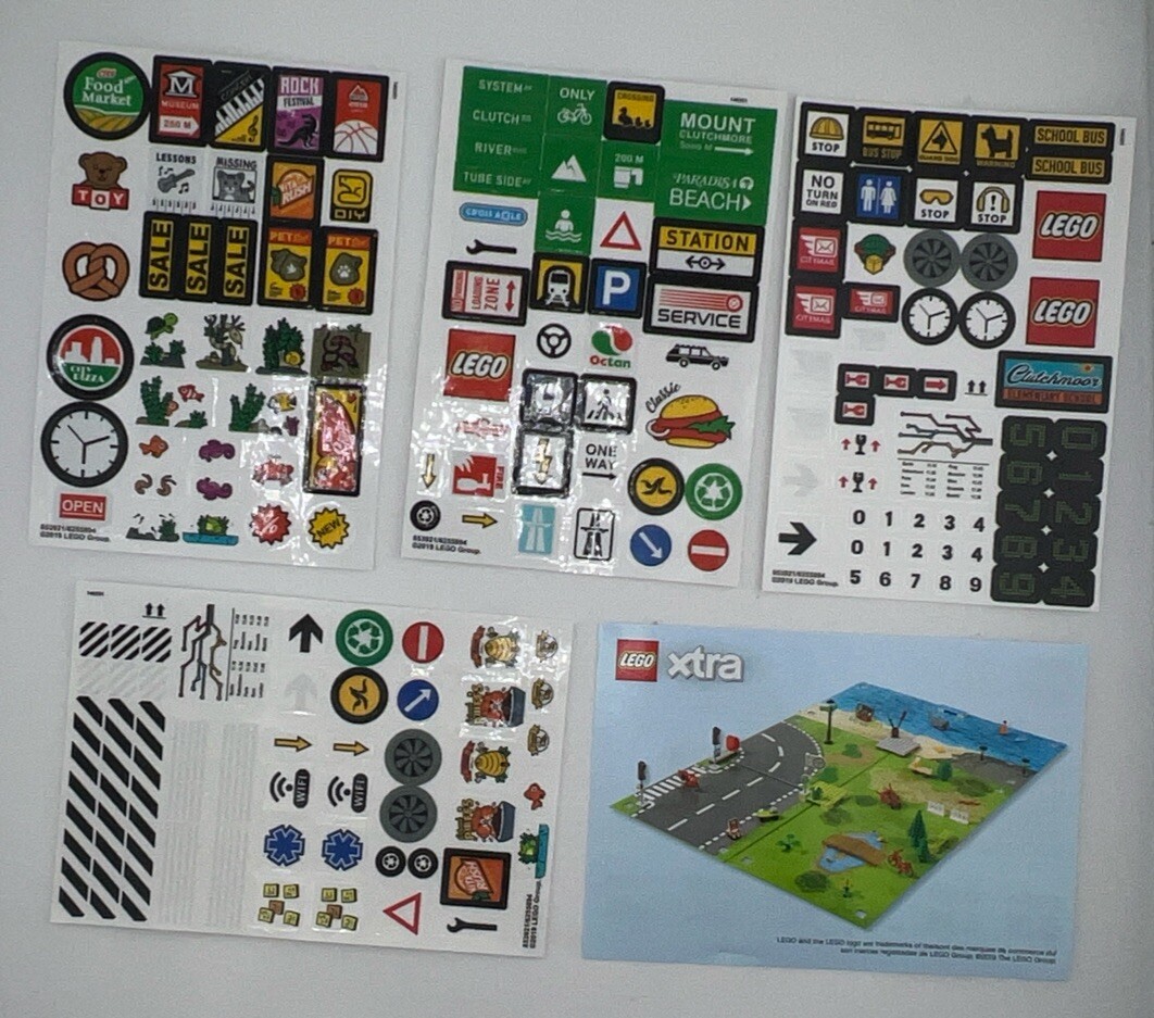 LEGO Xtra City Town 853921 Brick Stickers Set - Extra Custom MOC