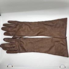 Womens Leather Gloves Light Brown Antron Lining Size 6 Vintage S