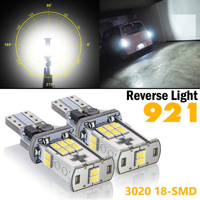 JDM ASTAR 50W 912 921 T10/T15 LED Reverse Light Bulbs - Xenon White, Super Bright Backup Lights