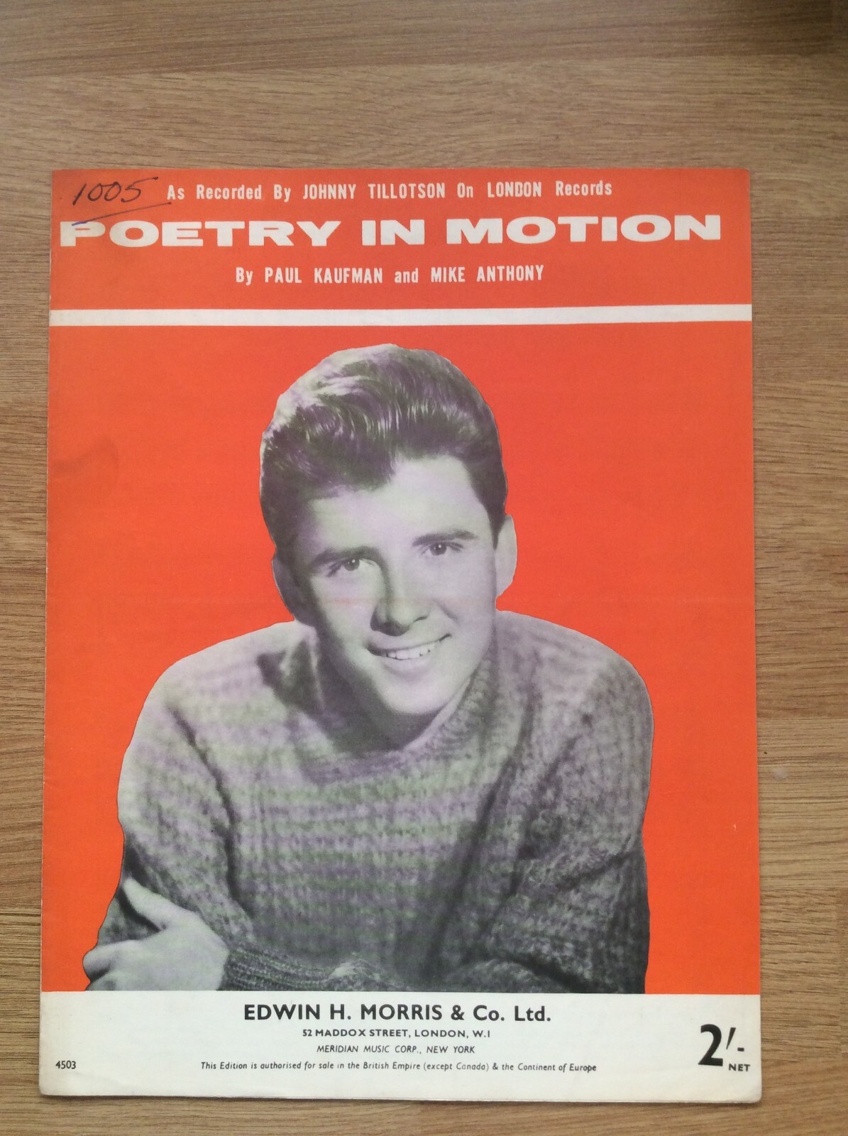 POETRY IN MOTION, ORIGINAL VINTAGE SHEET MUSIC eBay