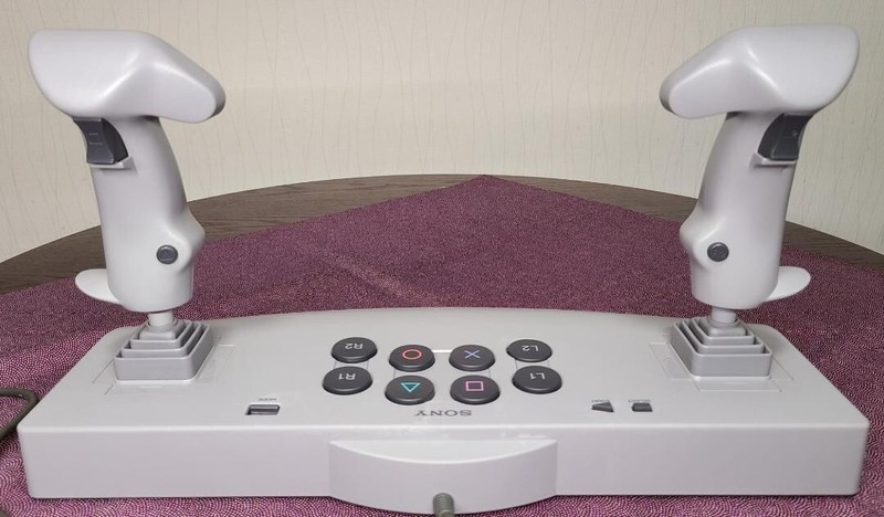 Sony PlayStation PS1 Analog Flight Dual joystick in Box SCPH-1110 console Japan