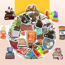 READING Vinyl Stickers E I LOVE BOOKS Read BOOKWORM Teacher LIBRARIAN Decals