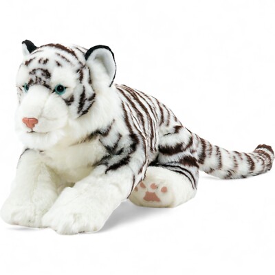 COLORATA White Tiger Parent Plush Real Animal Family Brand New