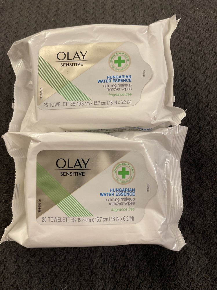New Olay Sensitive Makeup Remover Wipes 25 Towelettes 2 Packs OC4