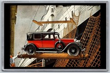 Postcard Touring America 1930 Lincoln Ad. Henry Ford Museum Dearborn MI Unposted