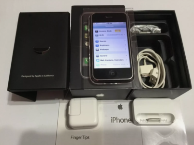 Apple iPhone 1st Generation 2G - 8GB - A1203 - Black - With