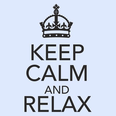 Keep Calm And Relax Cocina Cuarto Dormitorio Armario Puerta Pared Arte Pegatina Medio Ebay