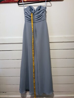 symphony of venus bridesmaid dresses Symphony of Venus Bridesmaid Dress Strapless Shirred Bodice Periwinkle  Womens 8